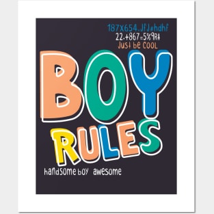 Stylish Boy Rules Posters and Art